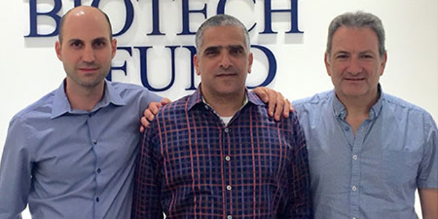 מימין:   ד״ר דוד סידרנסקי עידו צאירי ד״ר יובל קבילי   קרן השקעות Israel Biotech Fund