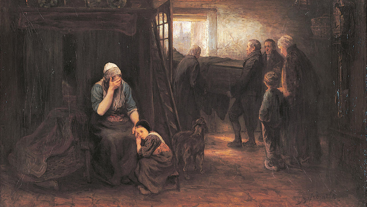 פנאי מחושך לאור של יוזף ישראלס מ־1874 ציור שבמרכז התביעה