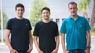 DataRails co-founders Didi Gurfinkel (Left), Eyal Cohen, and Oded Har-Tal. Photo: Idan Sabach
