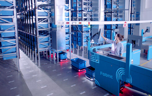 Fabric's robotic logistics center. 