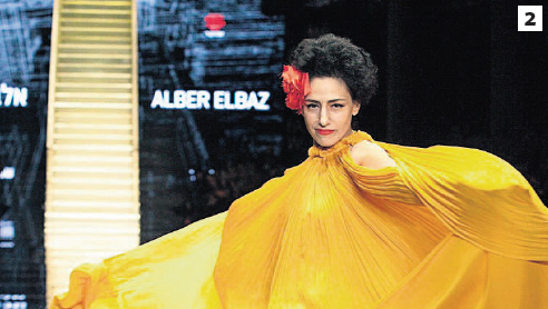 רונית אלקבץ בשמלה שעיצב אלבז
, צילומים: שוקה, אי אף פי, FACTORY ,Michel Dufour