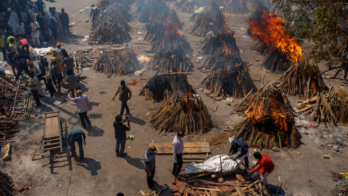שריפת גופות בהודו, צילום: איי פי