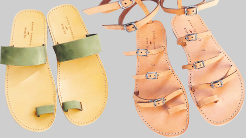 סנדלים של Greek Sandals לנשים ולגברים. הגוונים מסמנים תנודות בעונה: תחילת הקיץ, אמצע הקיץ וסופו
, צילום: סולל פיקאל