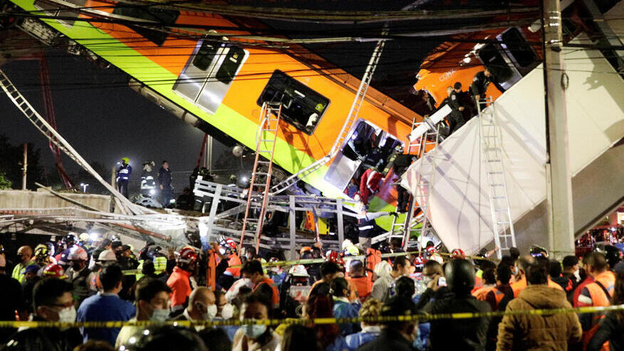 אסון במטרו במקסיקו: גשר קרס, לפחות 15 נהרגו, עשרות נפצעו