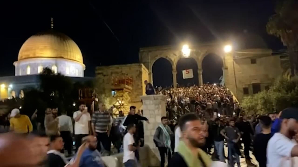 התפרעויות מהומות עימותים משטרה פלסטינים רמדאן הר הבית מסגד אל אקצא ירושלים 1