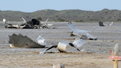 חלקי כלי טיס של ספייס X שהתרסקו בבוקה צ