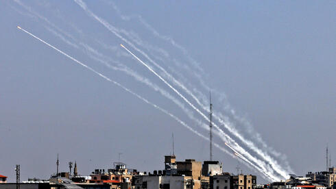 ירי רקטות מרצועת עזה לישראל 11.5.21, AFP