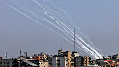 ירי רקטות מרצועת עזה לישראל , AFP