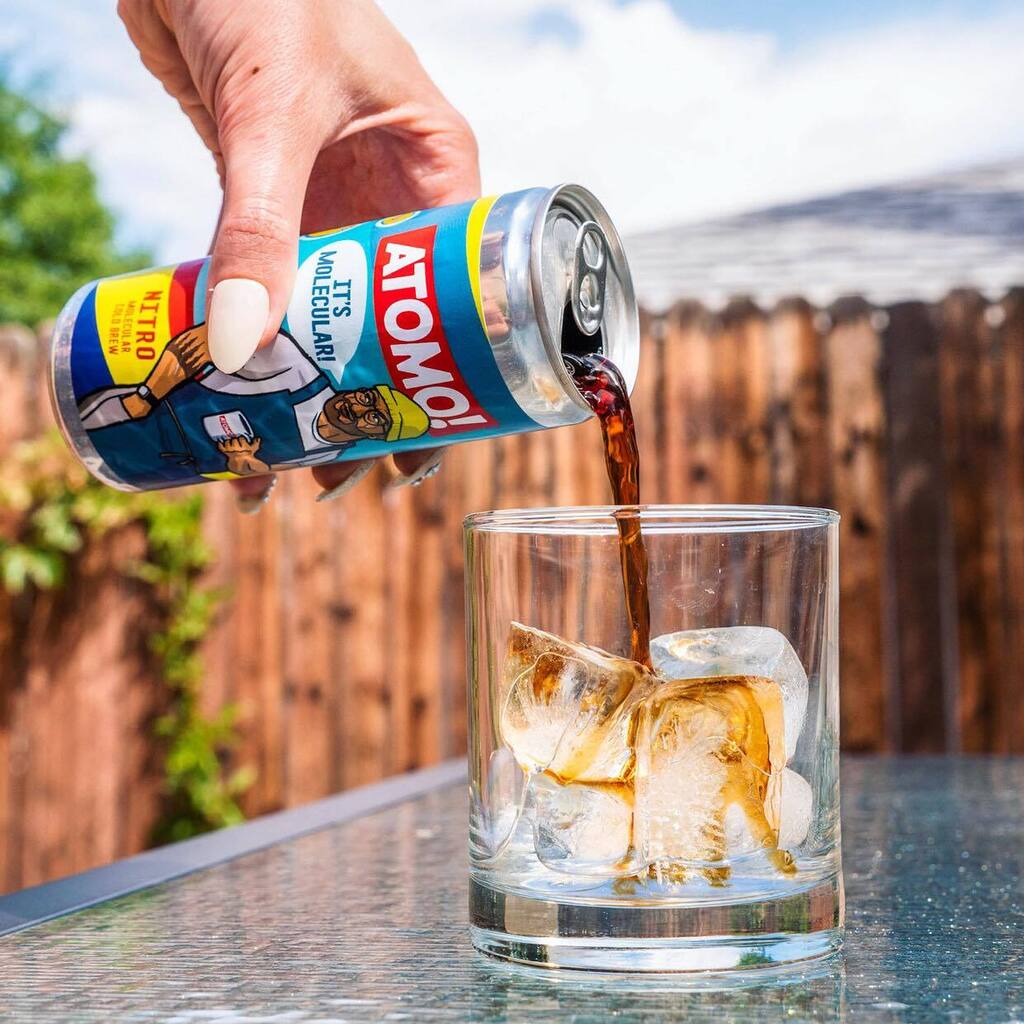 פחית קפה קר ללא קפה (Atomo Coffee Inc) פחית קפה קר ללא קפה Atomo