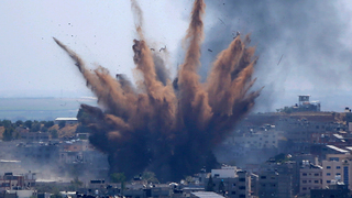 Attack in Gaza. Photo: AP