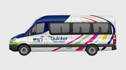מיניבוס של Quicker, צילום: קווים