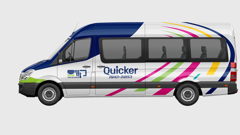 מיניבוס של Quicker  , צילום: קווים