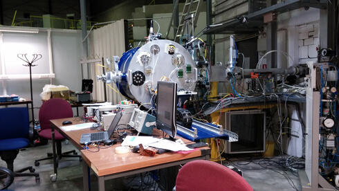 בדיקת מערכות חלליות של רמון ספייס במאיץ חלקיקים, צילום: Ramon Space
