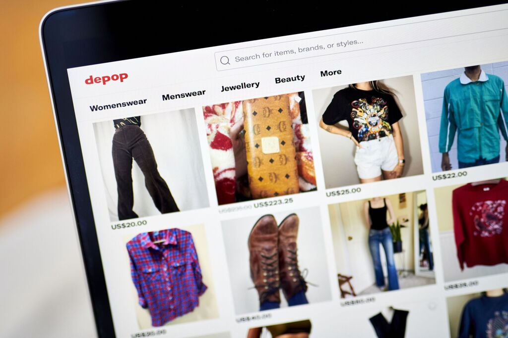 Etsy אטסי  קונה Depop דיפופ חנות מקוונת בגדים יד שנייה 