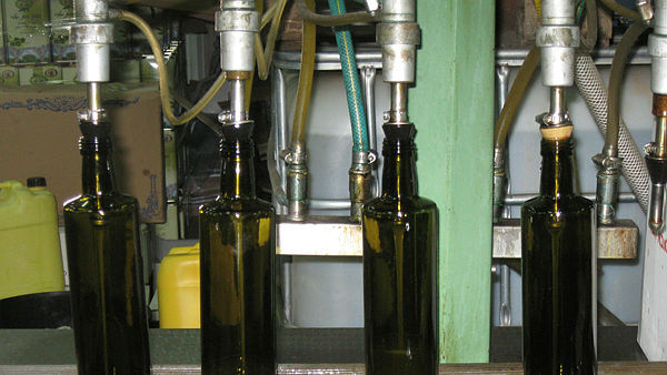בקבוקי שמן זית ב מרכז ה מבקרים של סבא חביב ב קיבוץ פרוד ב צפון