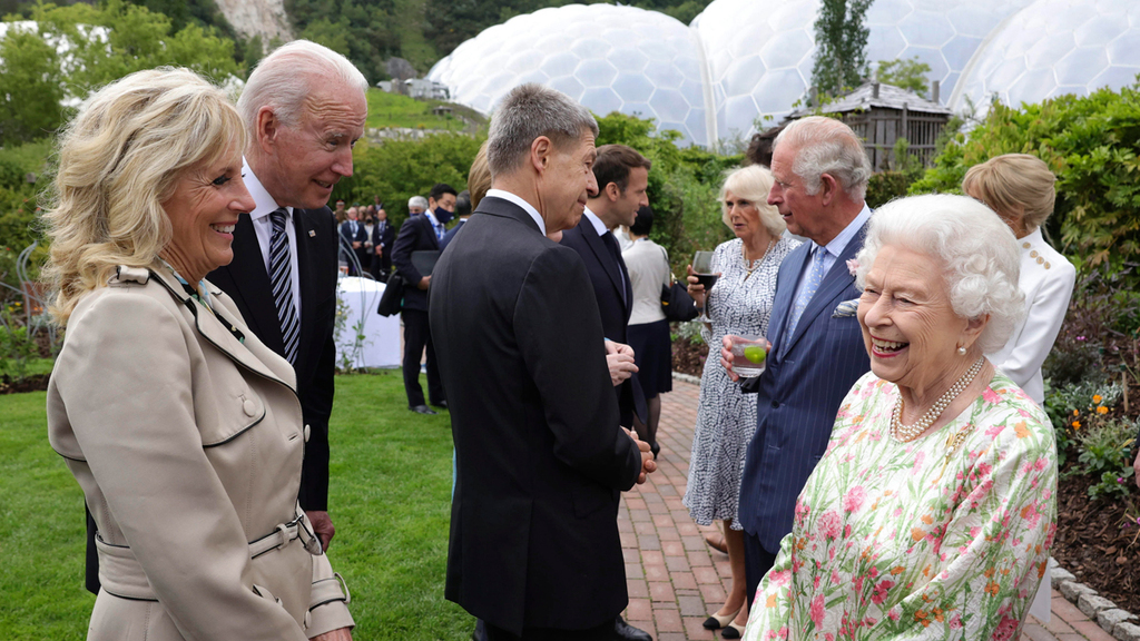 ג'ו ביידן המלכה אליזבת כינוס G7 