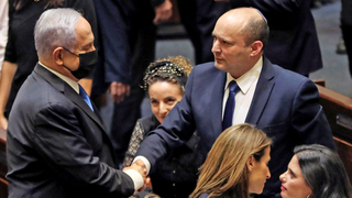 Naftali Bennett (right) and Benjamin Netanyahu. Photo: Reuters
