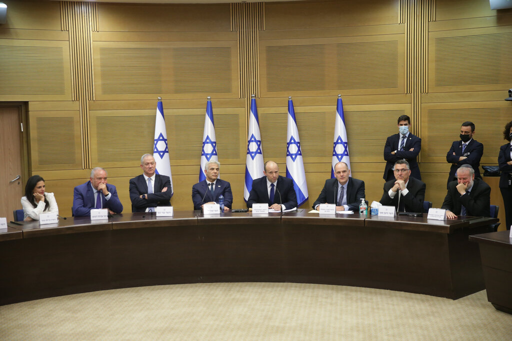 ראש הממשלה נפתלי בנט ישיבת ממשלה אחרי השבעת ממשלה כנסת ירושלים