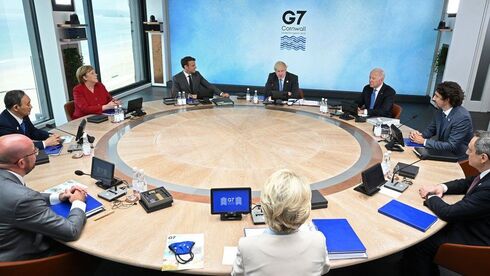 פסגת G7, קורנוול בריטניה, צילום: AFP