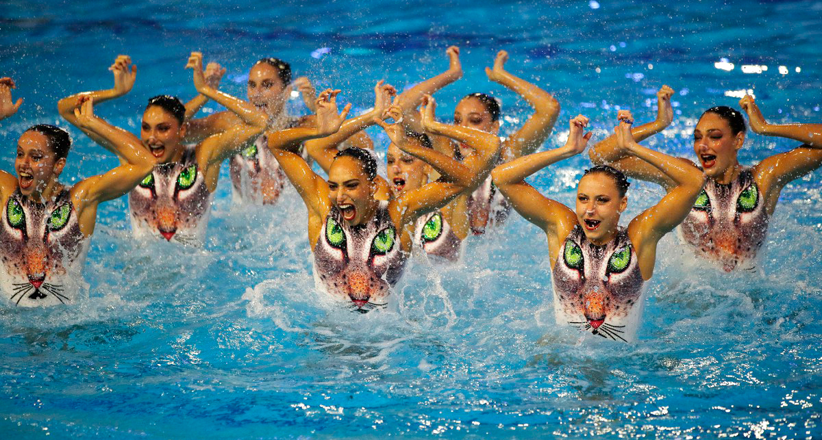 פוטו מתכוננים לאולימפיאדת טוקיו שחיה אמנותית נבחרת יוון
