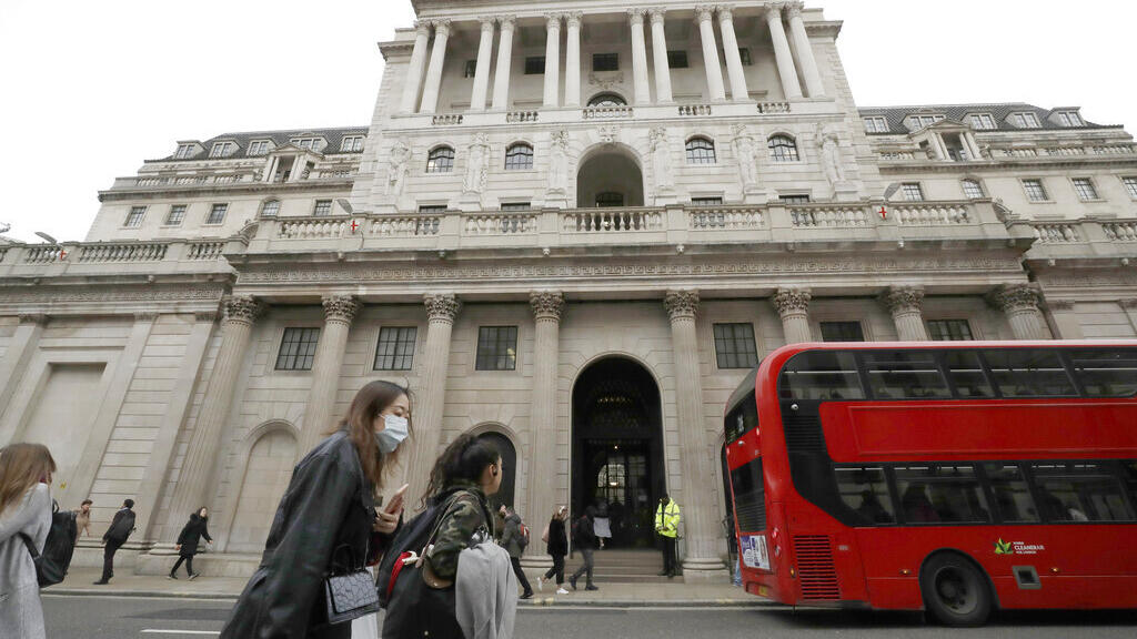 העלאה 14 ברציפות - הבנק של אנגליה מוסיף רבע אחוז לריבית, תעמוד על 5.25% 