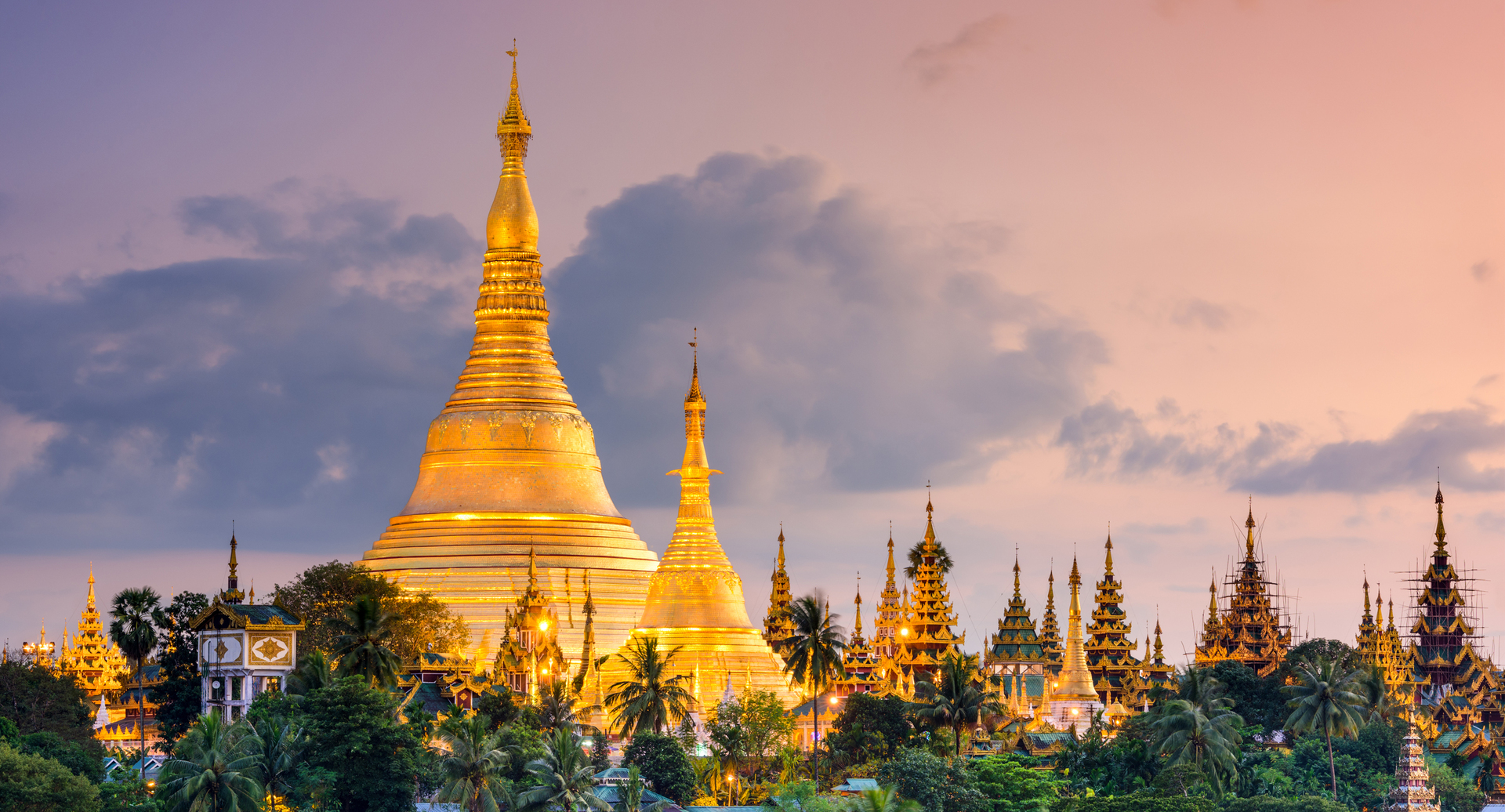 פוטו מבנים מזהב Shwedagon Pagoda מיינאמר
