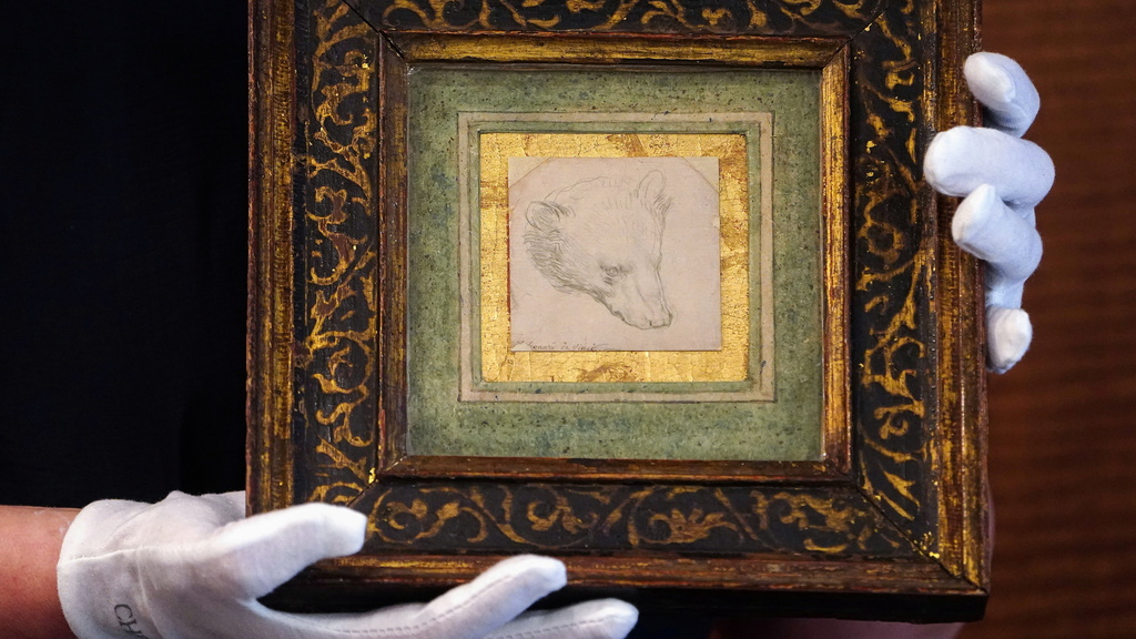 איור בגודל מיניאטורי של לאונרדו דה וינצ&#39;י נמכר במכירה פומבית תמורת 12.2 מיליון דולר