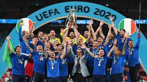 נבחרת איטליה זוכה ביורו, צילום: גטי אימג
