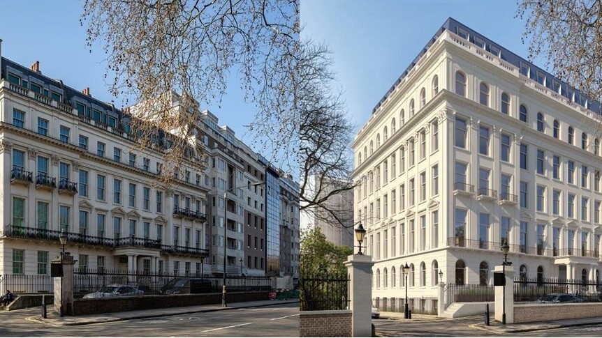 לפני ואחרי השיפוץ בית שקנה מיליארדר סיני Cheung Chung-kiu נייטסברידג' לונדון