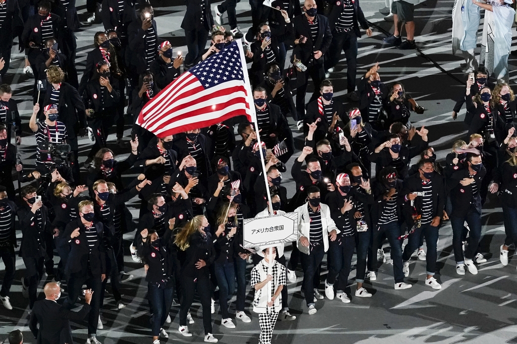 אולימפיאדה טוקיו 2020 טקס הפתיחה משלחת ארה"ב