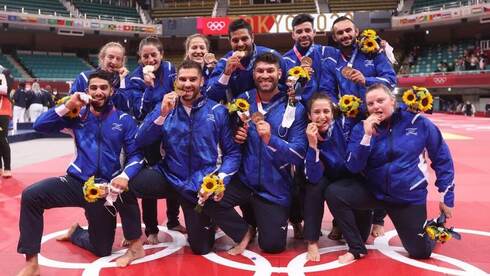 נבחרת הג'ודו של ישראל ניצחה את רוסיה - וזכתה בארד הקבוצתי