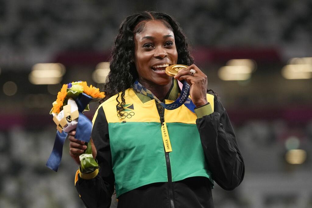 איליין תומפסון הרה מדליית זהב 100 מטר 200 מטר טוקיו 2020