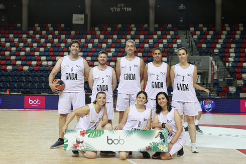 קבוצת הכדורסל של Hibob, צילום: אוראל כהן