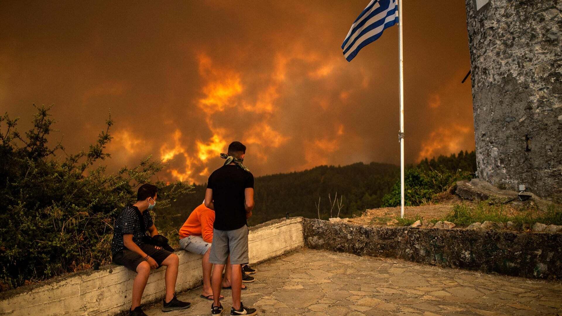 פוטו משבר האקלים שריפות יוון 