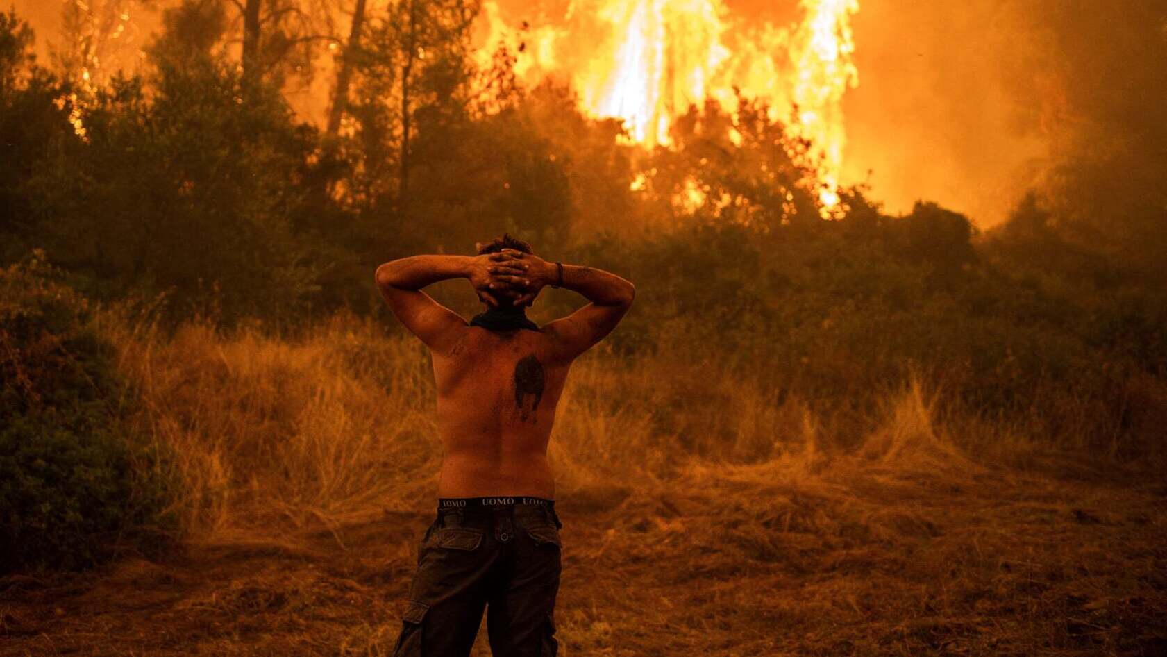 פוטו משבר האקלים שריפות יוון