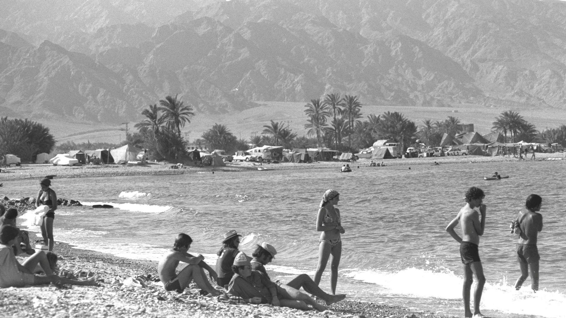 חוף הים ב פסטיבל נואיבה 1978 פנאי