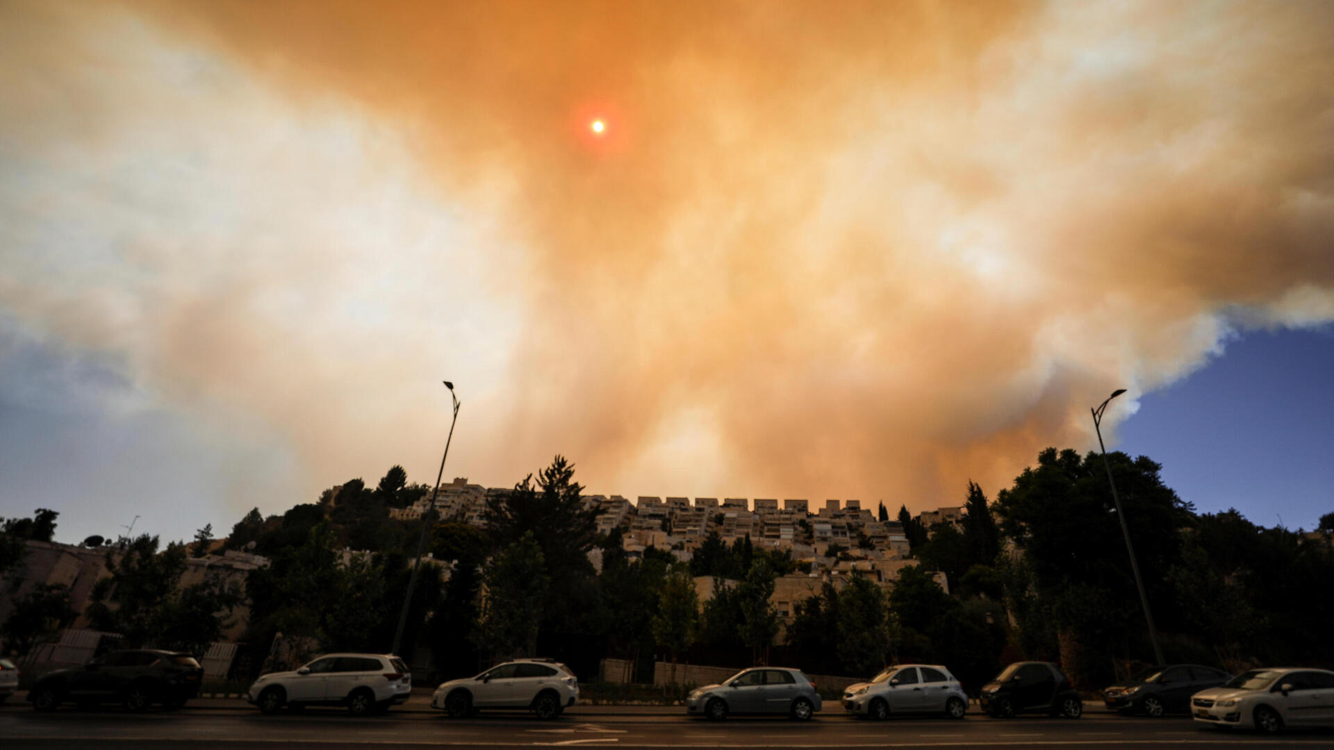שריפה כיבוי אש שריפות הרי ירושלים מכבי אש כבאות  גבעת יערים 