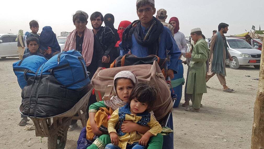 פוטו אפגניסטן טאליבן  פליטים גבול פקיסטן