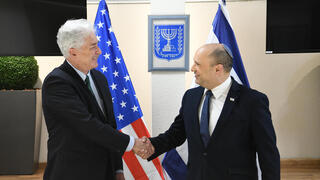 Israeli Prime Minister Naftali Bennett meeting with CIA Chief Willian Burns two weeks ago Photo: GPO