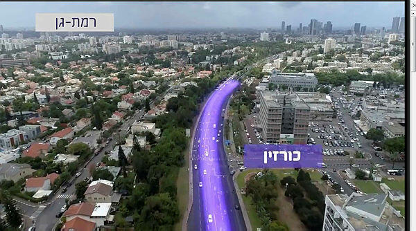 הקו הסגול ברמת גן הרכבת הקלה