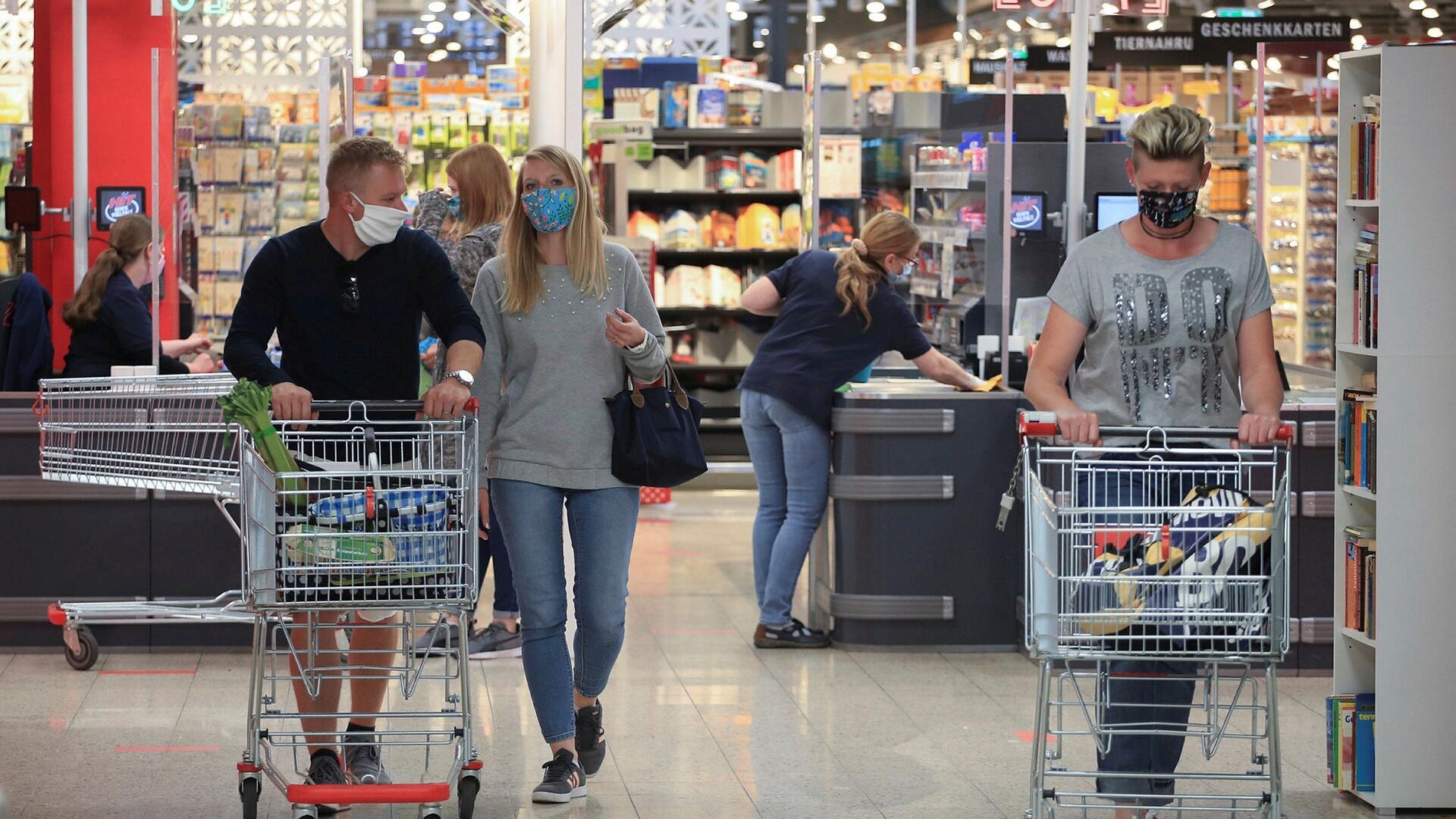 סופרמרקט גרמניה יורו אינפלציה קניות