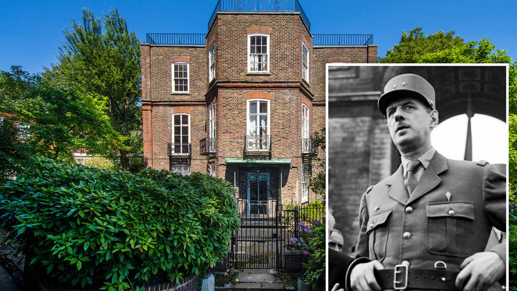 למכירה: הבית של שארל דה גול בלונדון, בו התגורר אחרי שברח מהנאצים