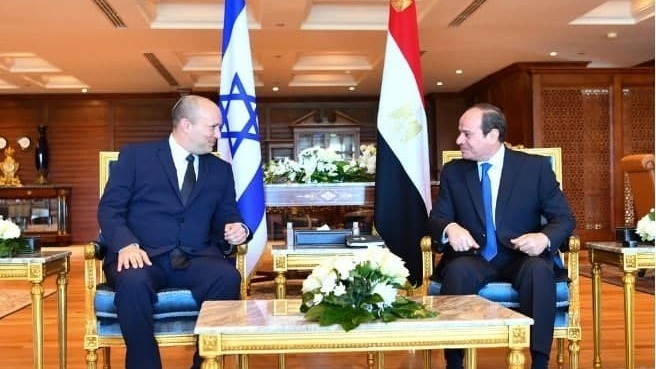 בנט נפגש עם נשיא מצרים א-סיסי בשארם א-שייח