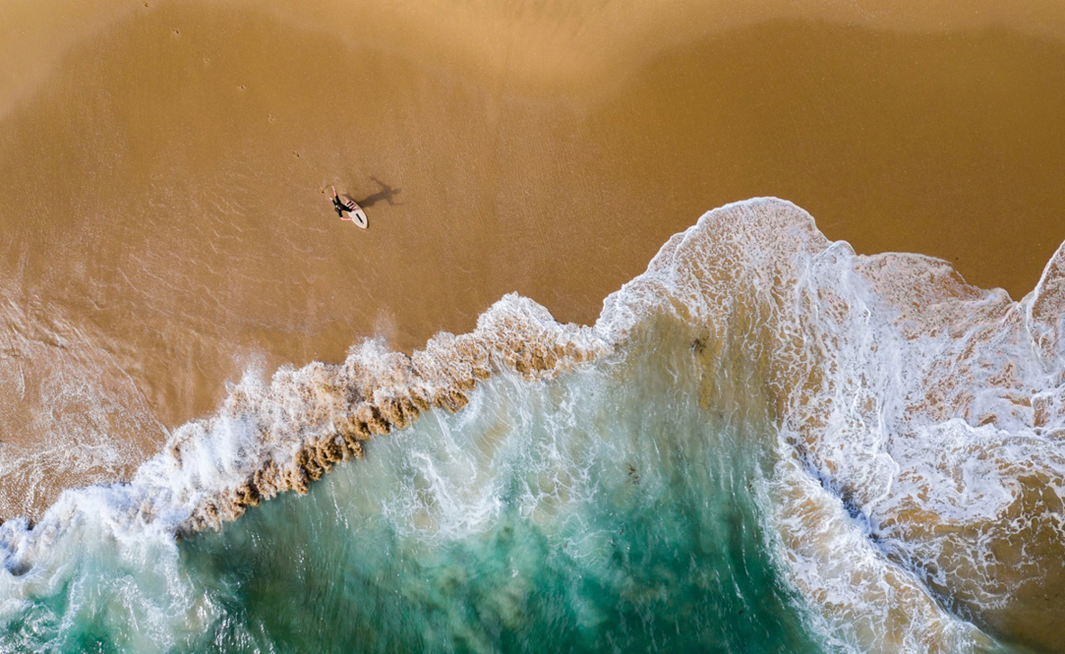 פוטו תחרות צילומים מדאונים 2021 גולש חוף קליפורניה 