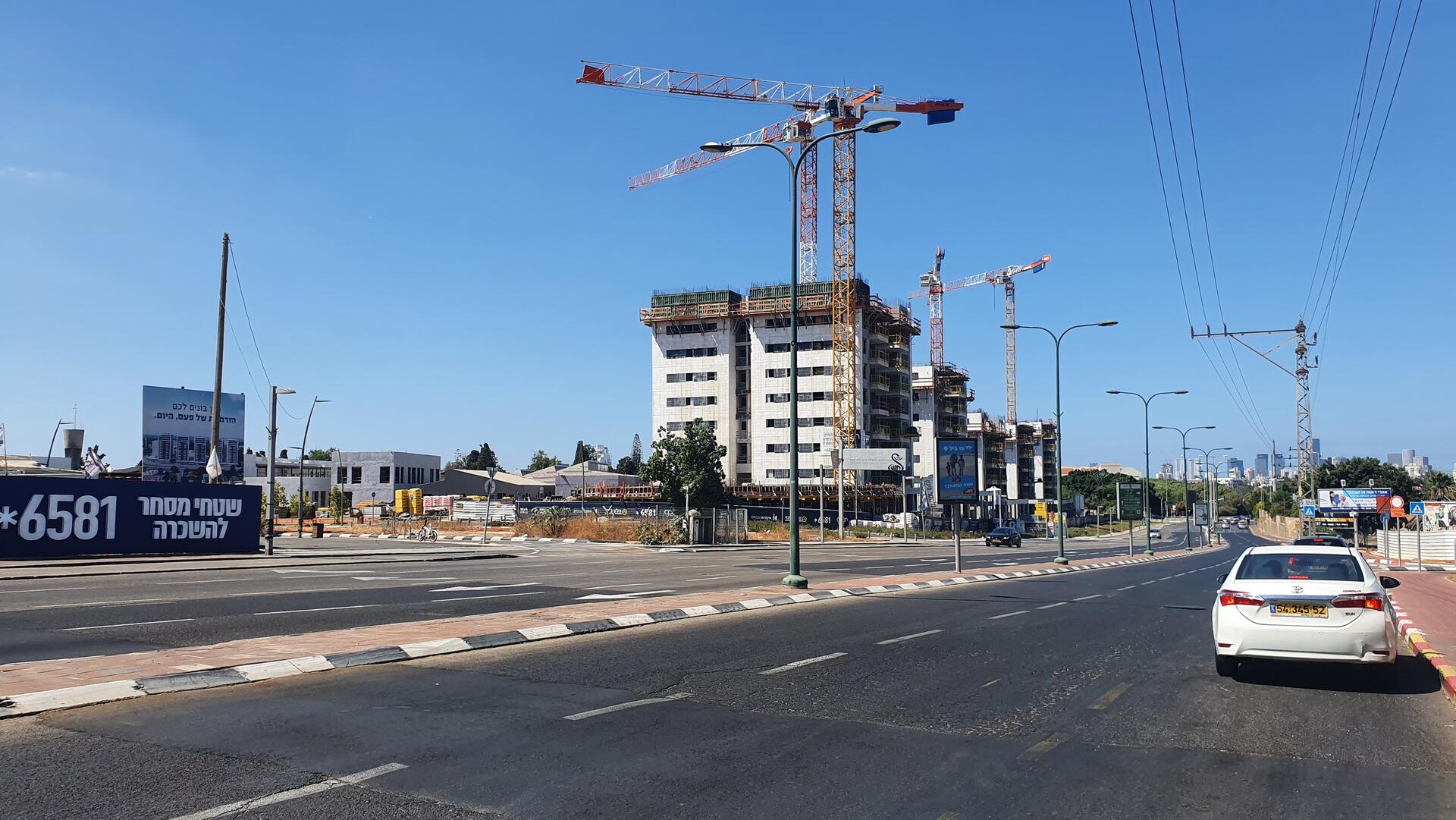 בנייה למגורים תל השומר רמת גן 