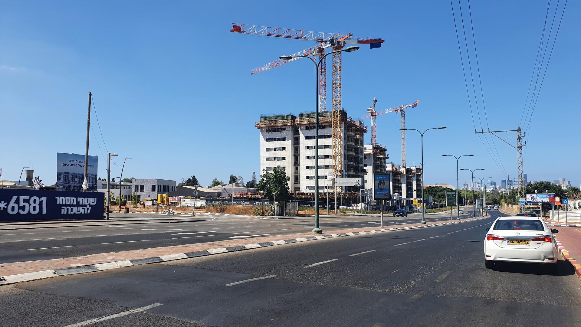 בנייה למגורים תל השומר רמת גן 