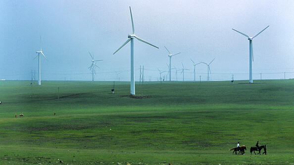 טורבינות רוח ב סין אנרגיה ירוקה אנרגיה מתחדשת