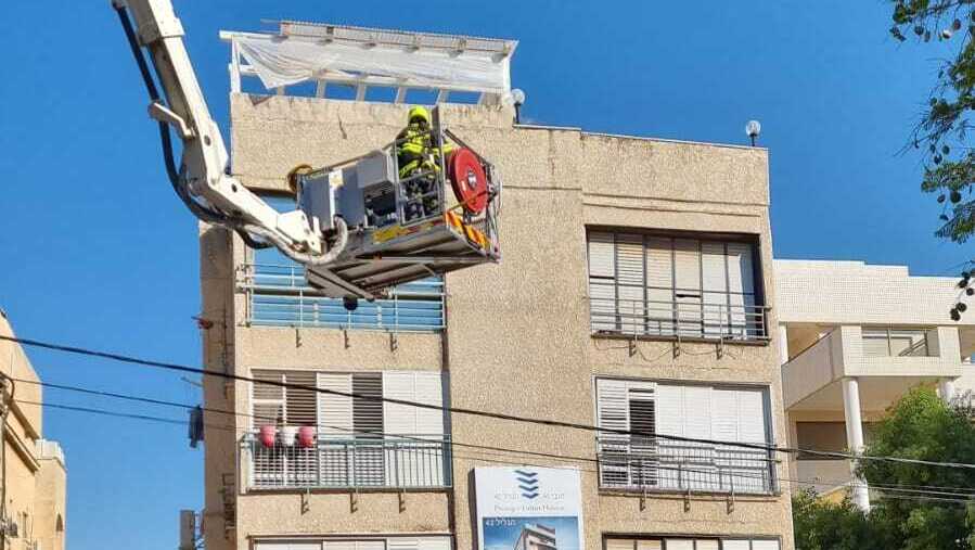 בניין סכנת קריסה רעננה תמ"א 38