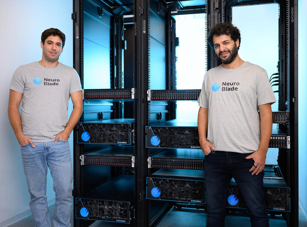 NeuroBlade founders Elad Sity (right) and Eliad Hillel. (Photo: David Garb) NeuroBlade founders Elad Sity, Eliad Hillel