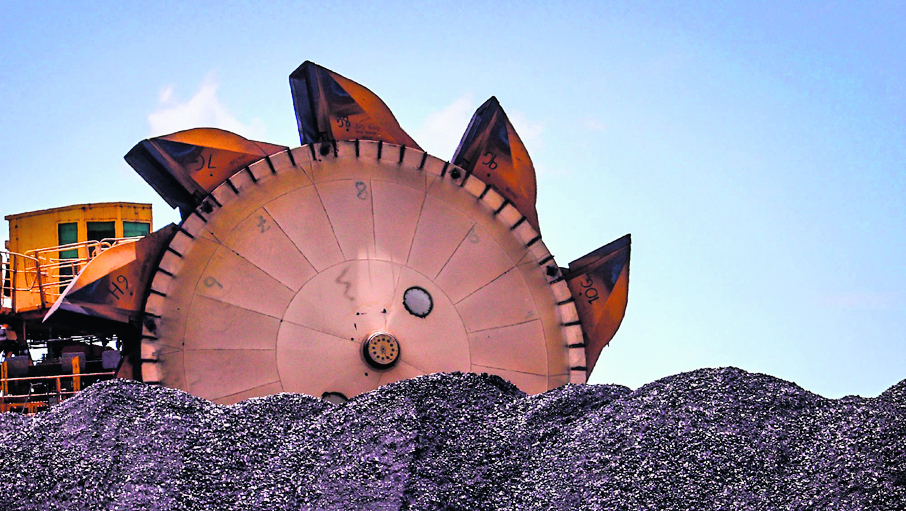 כריית פחם ב ניוקאסל אוסטרליה חדש